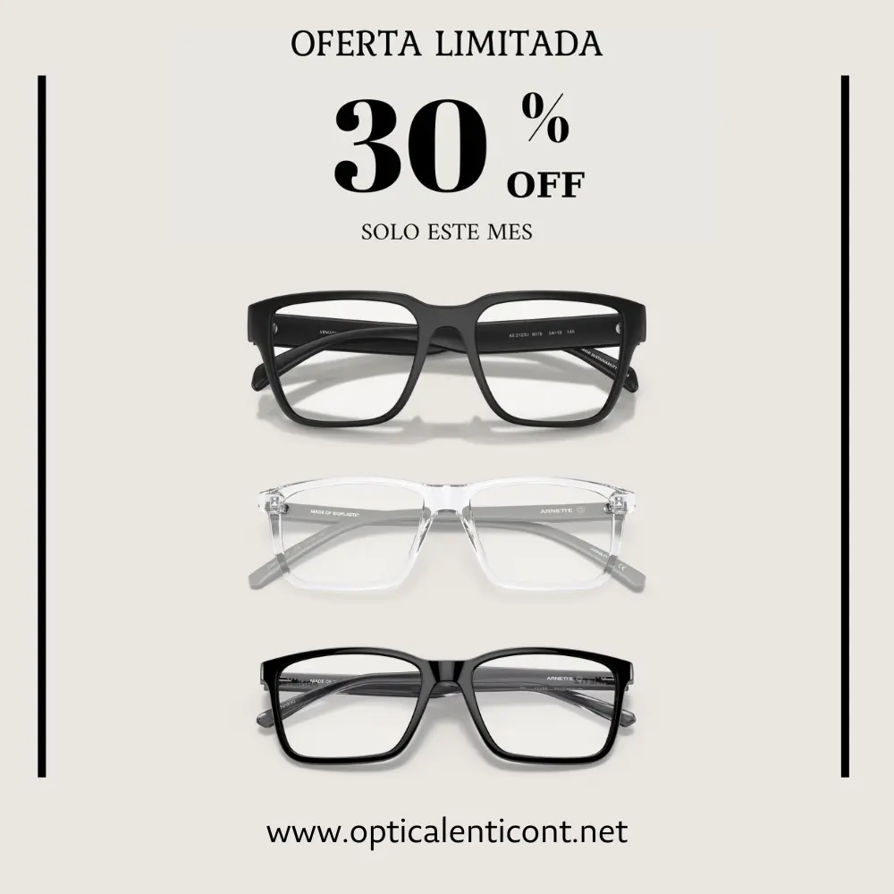 ¡Oferta! Obtén 30%OFF en monturas