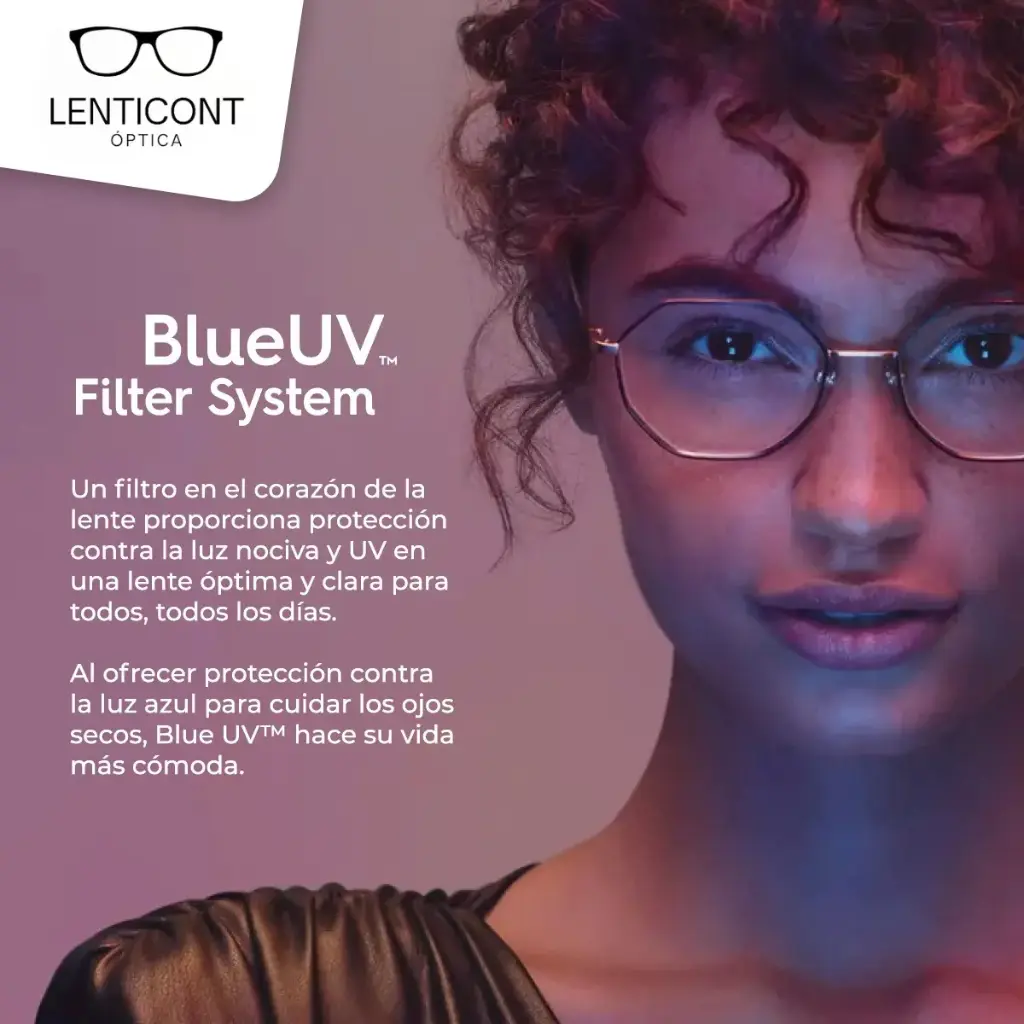 Blue UV Filter System con Crizal Sapphire HR