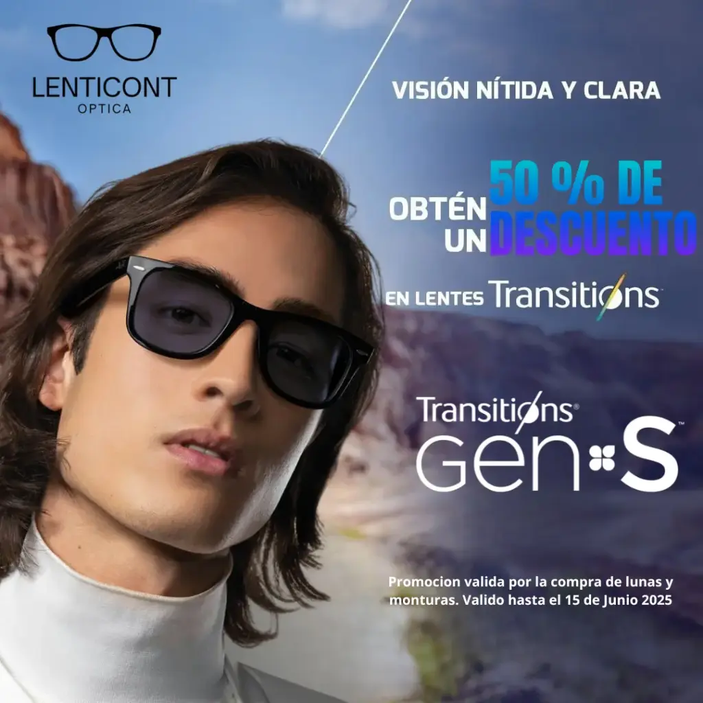 Promocion Transitions Gen S con 50% OFF